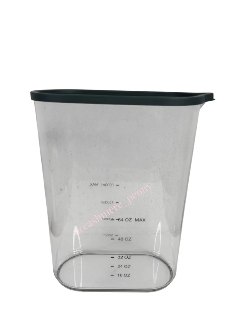 NEW Cuisinart Clear Plastic Food Storage Container with Grey Lid